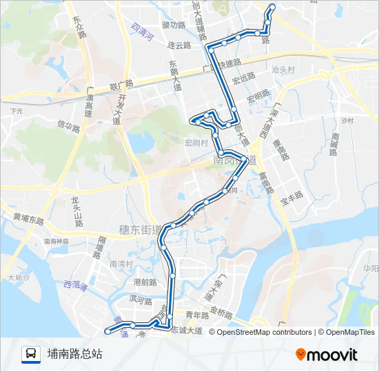 572路 Bus Line Map