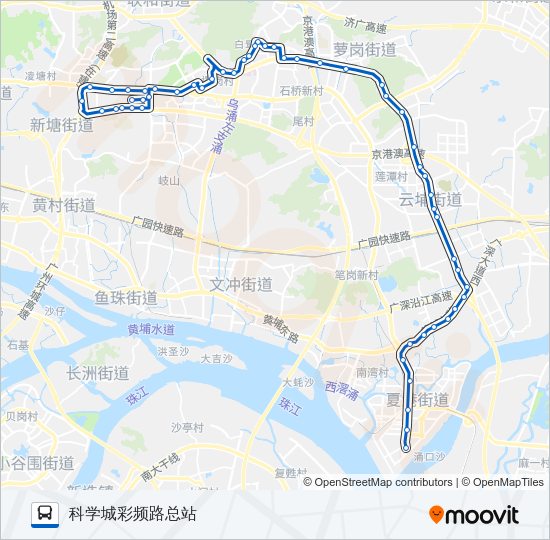 公交573路的线路图