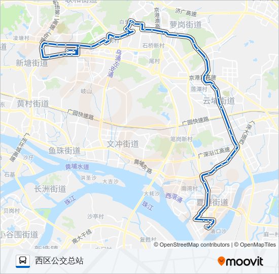 公交573路的线路图