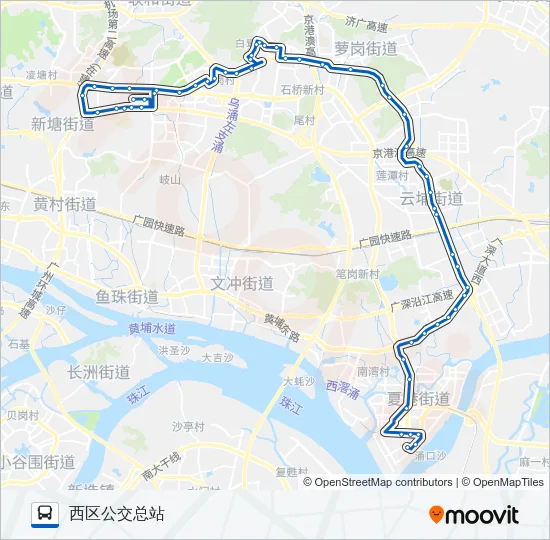 公交573路的线路图