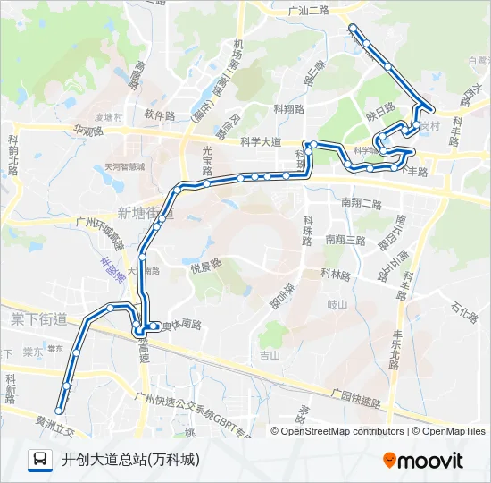 574路 Bus Line Map