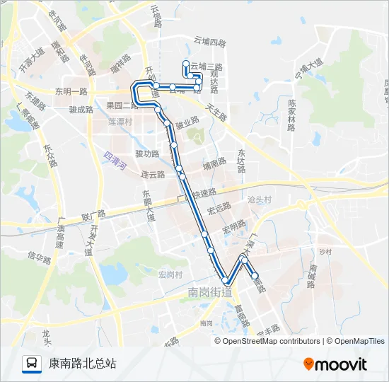 579路 Bus Line Map