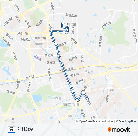 579路 Bus Line Map