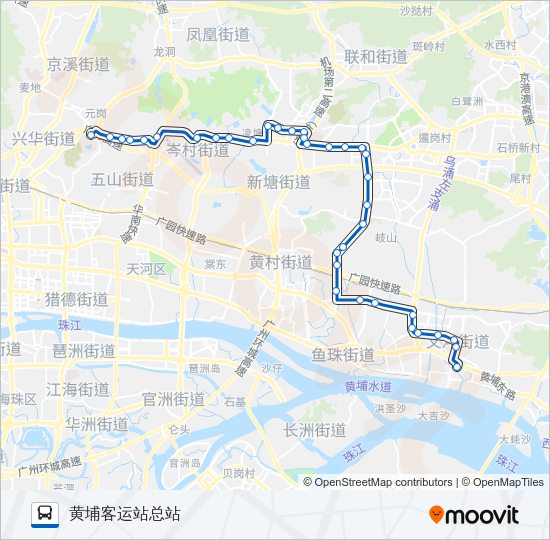 公交581路的线路图