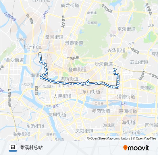公交62A路的线路图