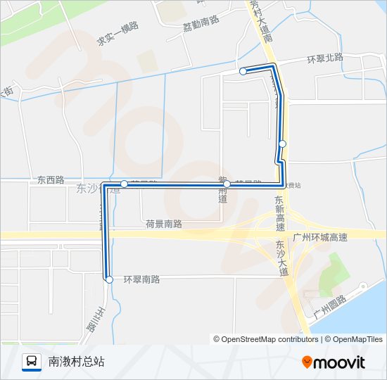 公交64A路的线路图