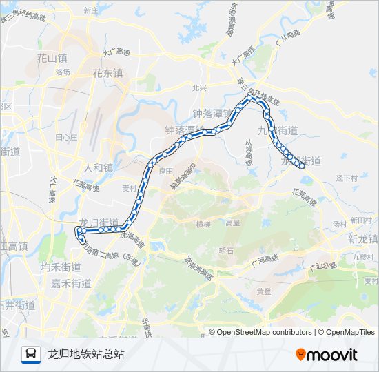 公交650路的线路图