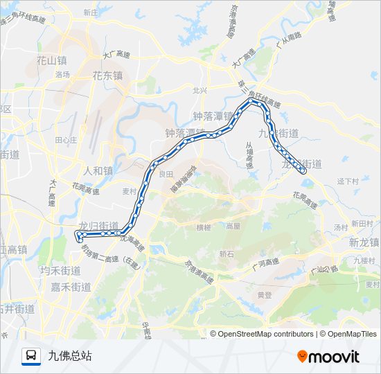 公交650路的线路图