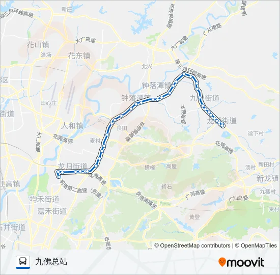 公交650路的线路图