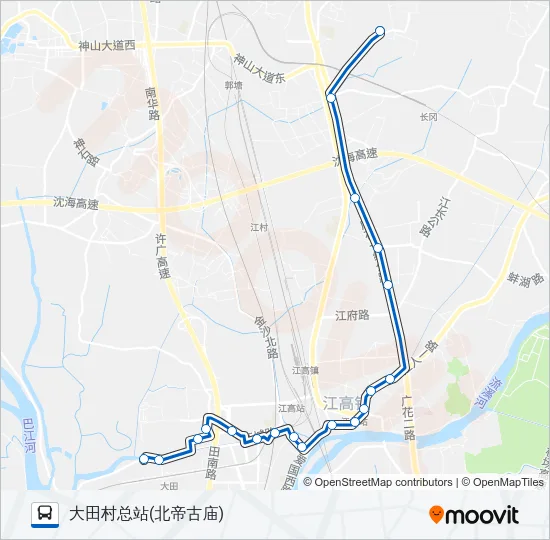 654路 Bus Line Map