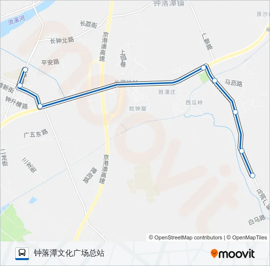 公交655路的线路图