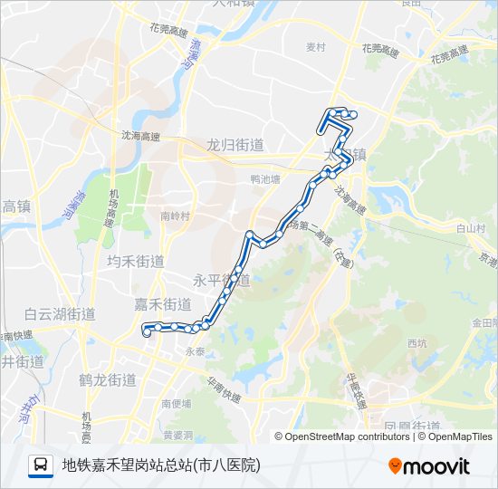 公交659路的线路图