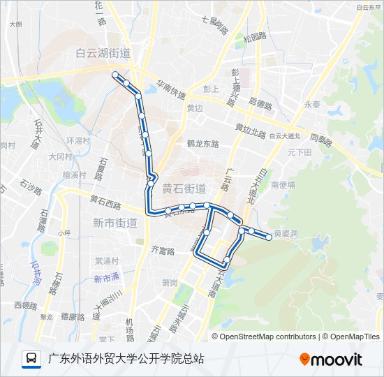公交660路的线路图