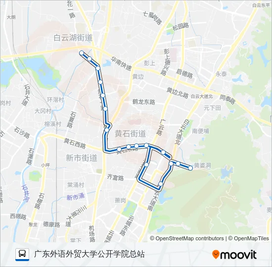 公交660路的线路图