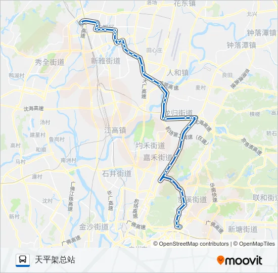 701路 Bus Line Map