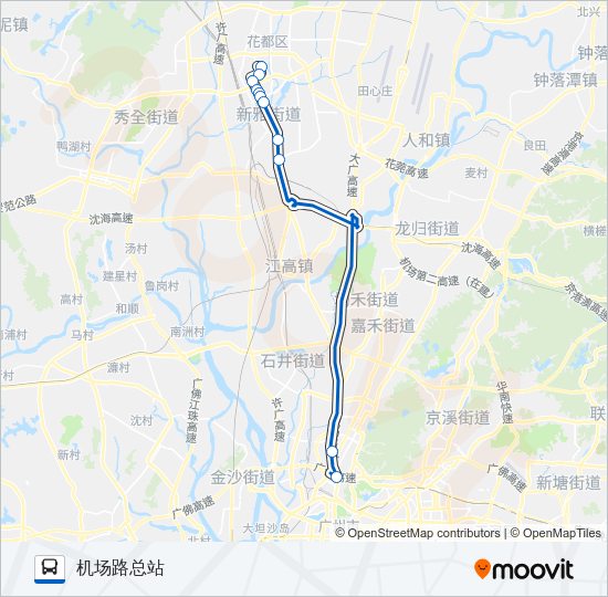 公交702路的线路图