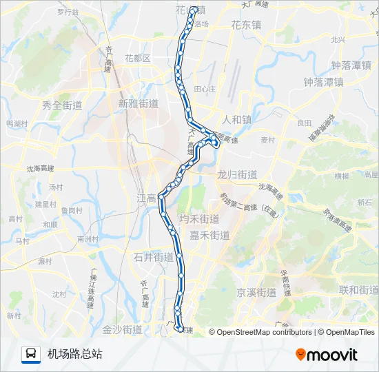 公交704路的线路图