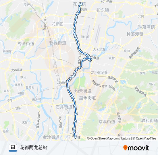 公交704路的线路图