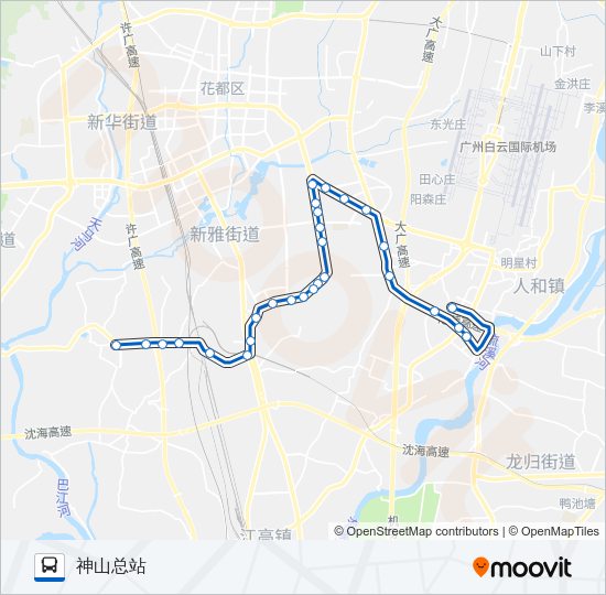 公交707路的线路图