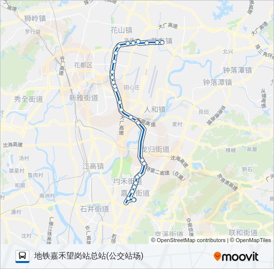 公交711路的线路图
