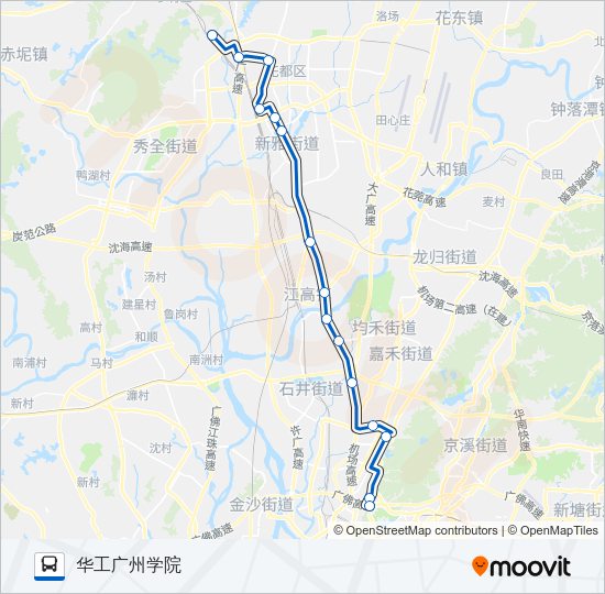 公交712路的线路图