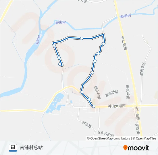 721路 Bus Line Map