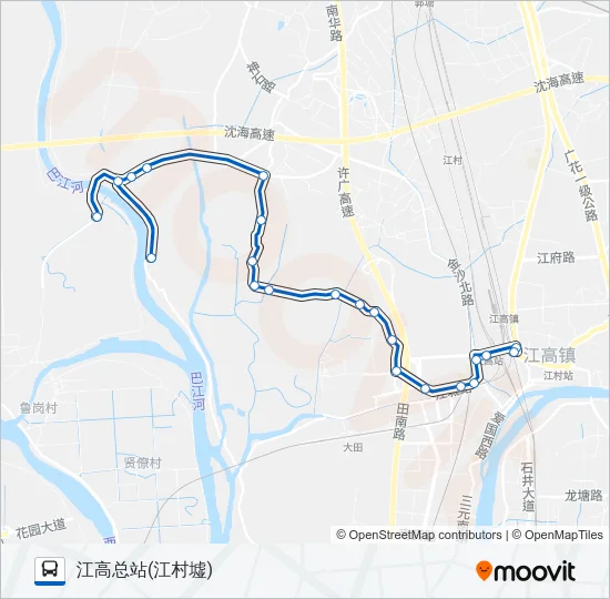 723路 Bus Line Map