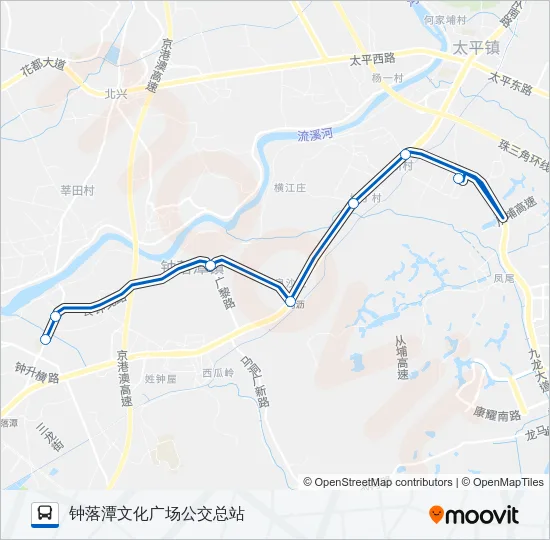 725路 Bus Line Map