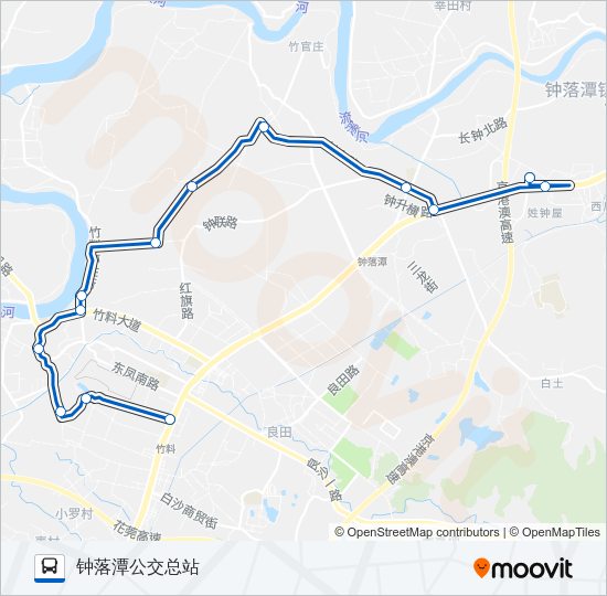 公交727路的线路图