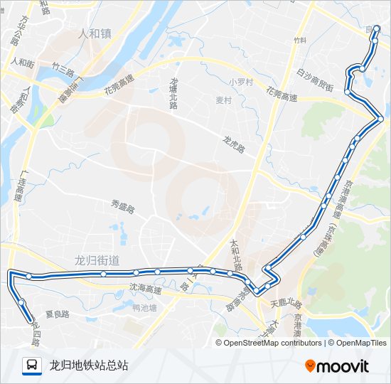 公交728路的线路图