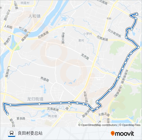 公交728路的线路图