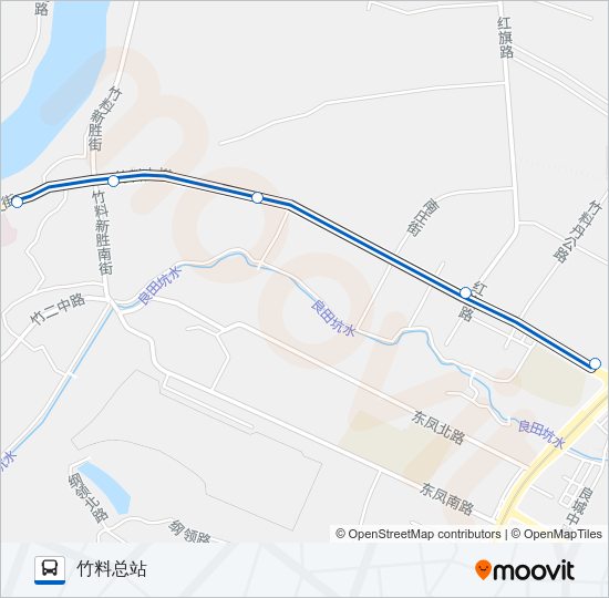 公交732路的线路图
