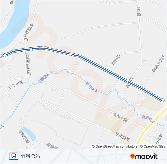 公交732路的线路图