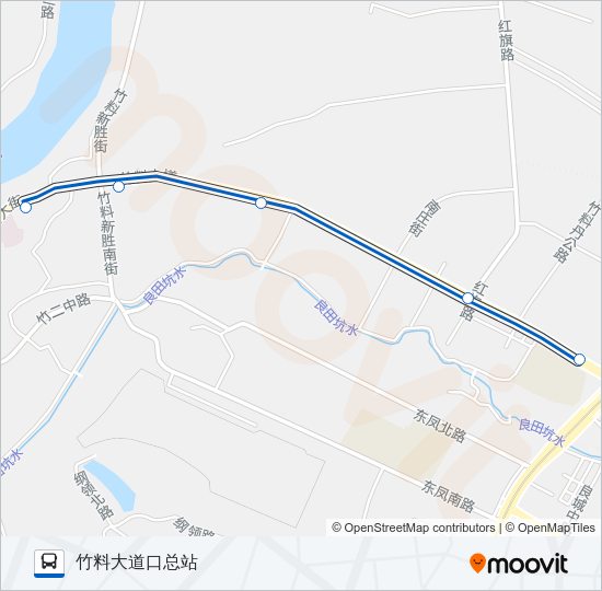 公交732路的线路图