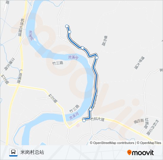 公交733路的线路图