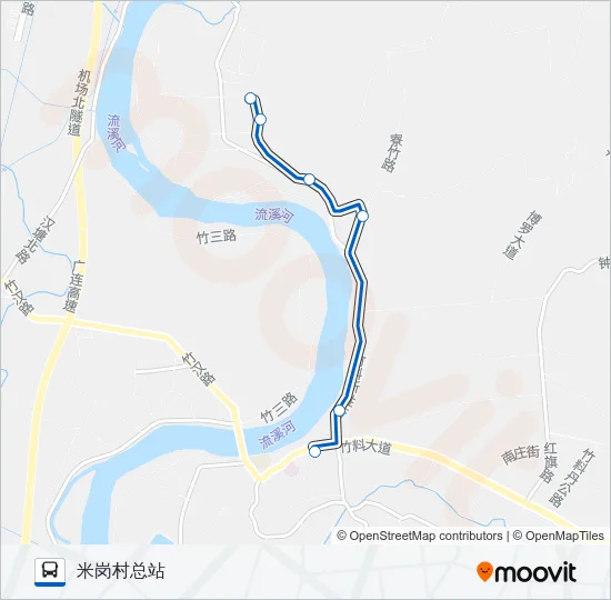 公交733路的线路图