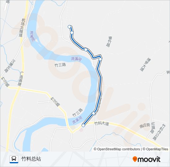 公交733路的线路图
