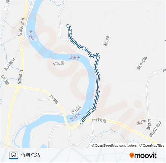 公交733路的线路图