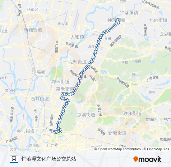 公交734路的线路图