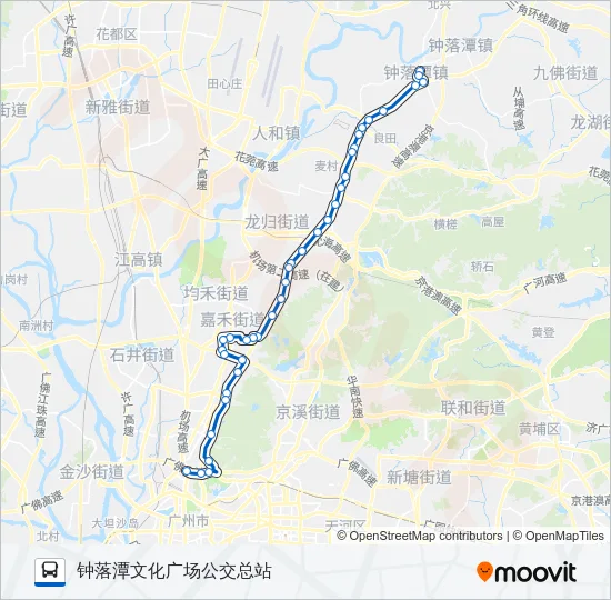 公交734路的线路图