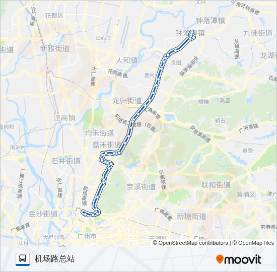 公交734路的线路图