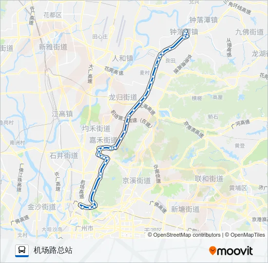 公交734路的线路图