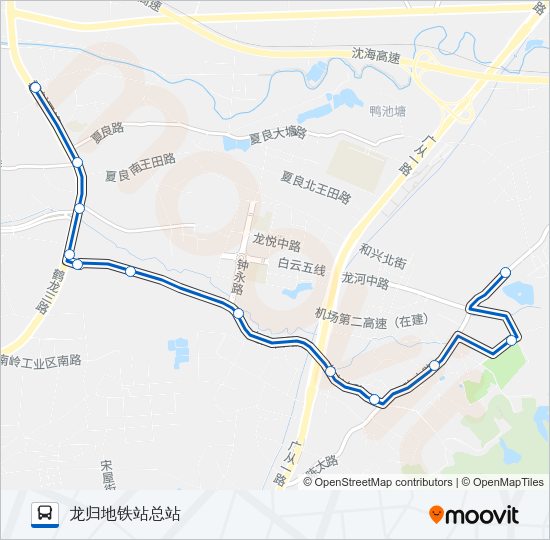公交736路的线路图