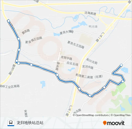 公交736路的线路图