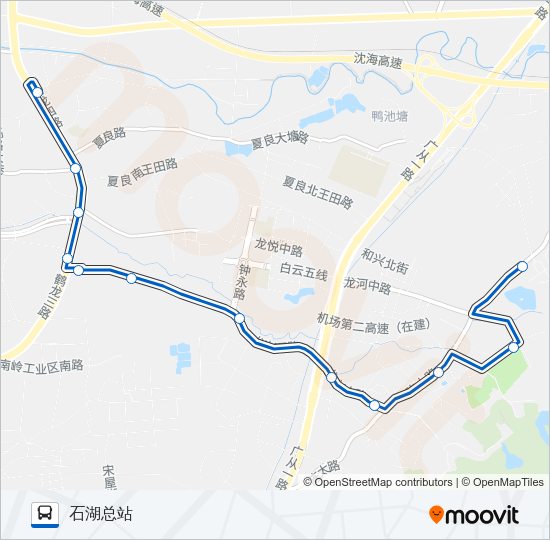 公交736路的线路图