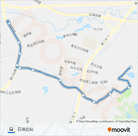 公交736路的线路图