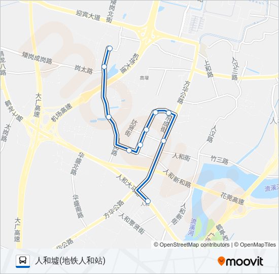 公交737路的线路图