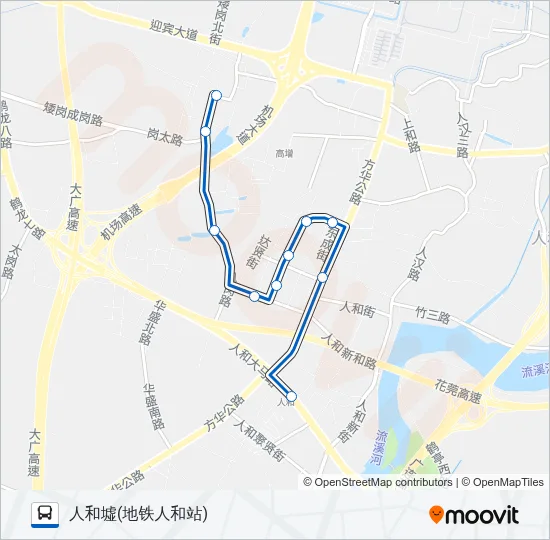公交737路的线路图