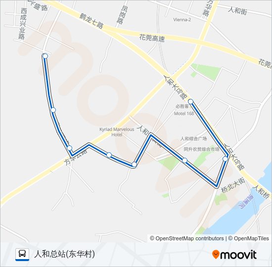 公交738路的线路图