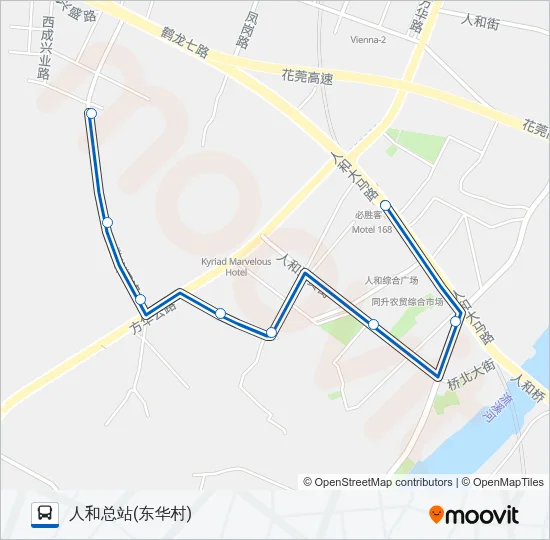 公交738路的线路图